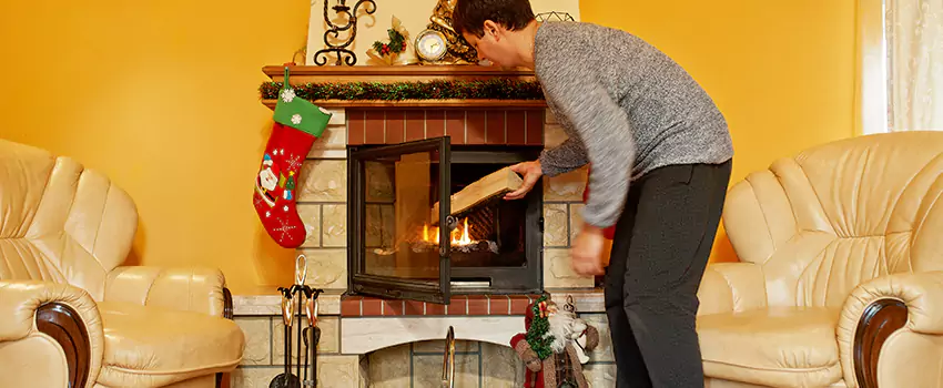 Rusted Metal Fireplace Restoration in Fairview Heights, Illinois